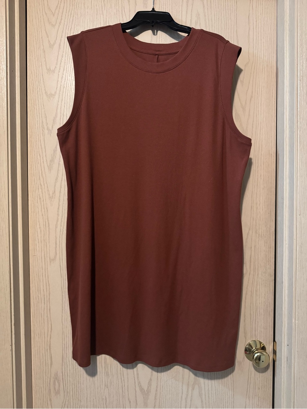 A New Day Size Rust Terracotta Ribbed Tank Dress size 3X